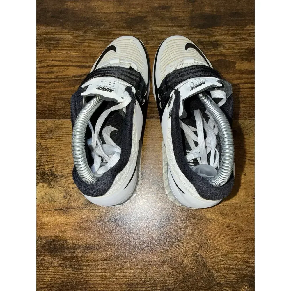 Nike Romaleos 3 White/Black Weightlifting Shoes Sz 6.5 Athletic Gym EUC!